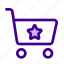 cart, shopping, shop, star, rate 