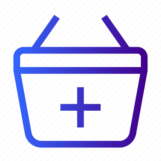 Basket, shopping, shop, add, plus icon - Download on Iconfinder