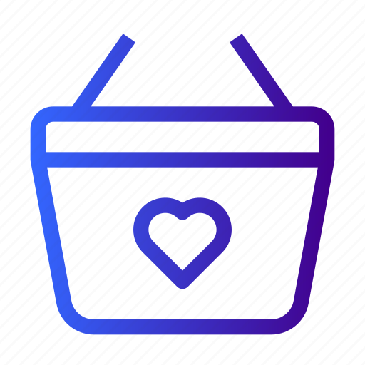 Basket, shopping, shop, heart, like icon - Download on Iconfinder