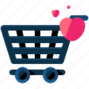 cart, ecommerce, shopping, favorite, selection
