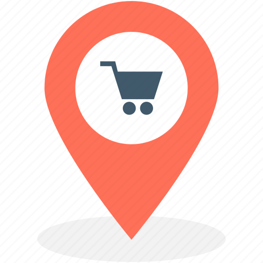 Location pin, mall location, map pin, store location, stores nearby icon - Download on Iconfinder