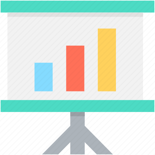 Bar chart, bar graph, easel board, easel graph, graph board icon - Download on Iconfinder