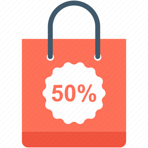 Discount, discount bag, shopper bag, shopping bag, tote bag icon - Download on Iconfinder