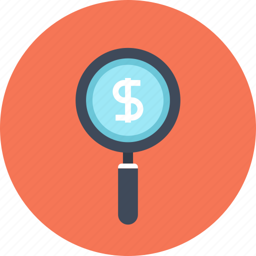 Discount, dollar, find, magnifier, money, price, search icon - Download on Iconfinder