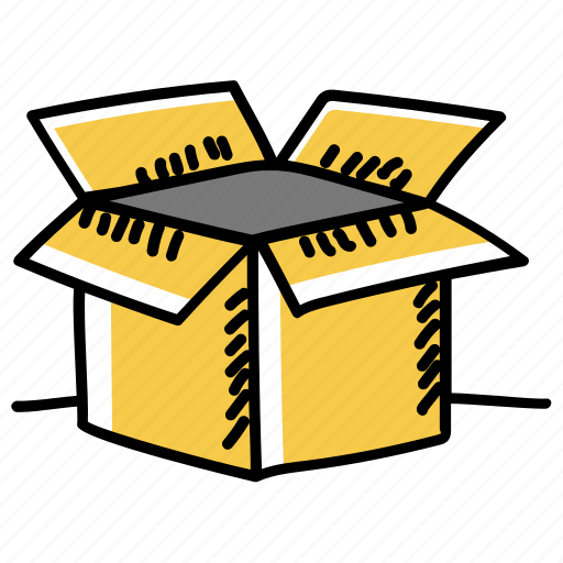 Box, cardboard, cardboard box, carton, open box, package, packaging icon - Download on Iconfinder
