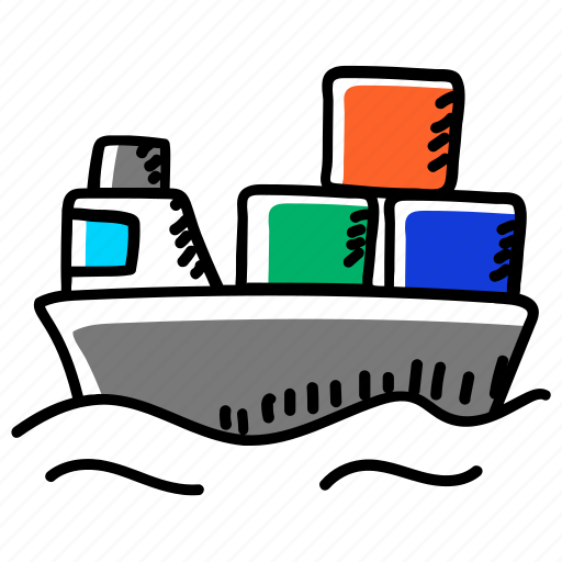 Cargo, cargo ship, consignment delivery, maritime shipment, sea delivery transportation, sea freight, ship icon - Download on Iconfinder