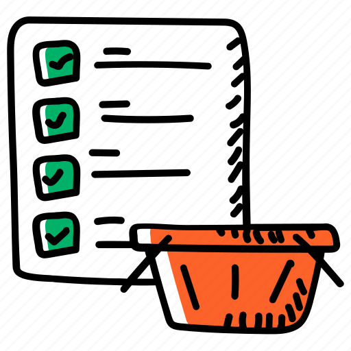 Affordable shopping, cheap, cheap grocery list, checklist, plan list, task list, todo list icon - Download on Iconfinder