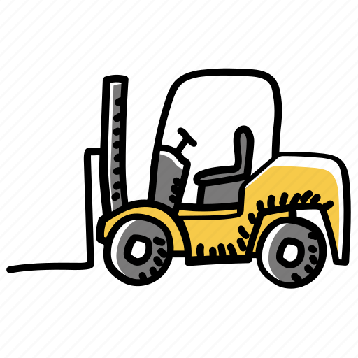 Bendi truck, fork truck, forklift, forklift truck, lift truck, truck, warehouse forklift icon - Download on Iconfinder