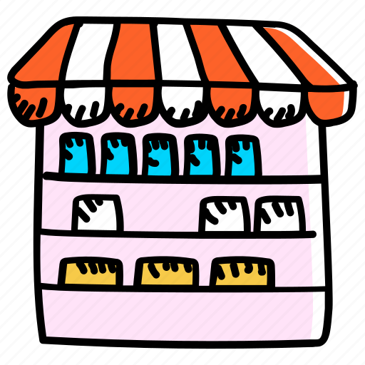 Godown, grocery store, marketplace, outlet, storehouse, supermarket icon - Download on Iconfinder