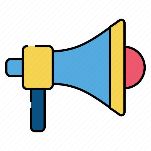 Megaphone, loudspeaker, speaker, trumpet, promotion icon - Download on Iconfinder