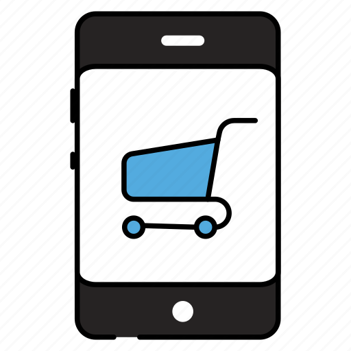 Mobile shopping, eshopping, ecommerce, online shopping, shopping app icon - Download on Iconfinder
