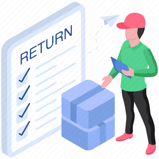 Return policy, order return, package return, parcel return, commerce icon - Download on Iconfinder