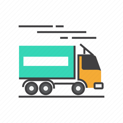 Delivery, logistics, shipping, transport, transportation, truck icon - Download on Iconfinder