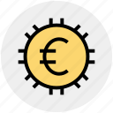 coin, currency, euro, finance, money