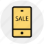 discount, mobile, offer, online sailing, phone, sale 