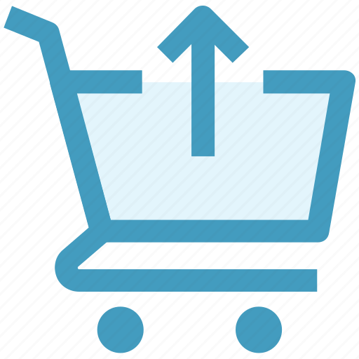 Arrow, cart, ecommerce, shopping, shopping cart, up icon - Download on Iconfinder