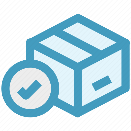Box, carton, check, good, pack, packaging icon - Download on Iconfinder