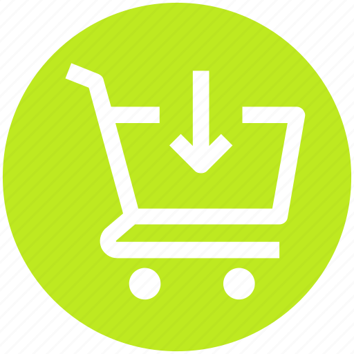 Arrow, cart, down, ecommerce, shopping, shopping cart icon - Download on Iconfinder