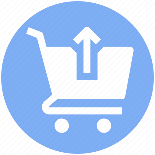 Arrow, cart, ecommerce, shopping, shopping cart, up icon - Download on Iconfinder