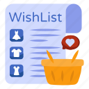 checklist, shopping list, task list, todo, wishlist