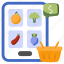 mobile grocery, online grocery, grocery app, ecommerce, eshopping 