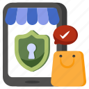 secure mobile shopping, eshopping, ecommerce, online shopping, buy online
