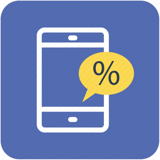 Cell phone, mobile discount, mobile on sale, percentage, sale icon - Download on Iconfinder