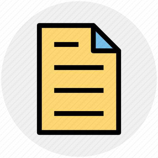 Document, file, list, page, paper, sheet, shopping list icon - Download on Iconfinder