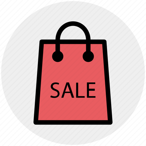 Bag, carryall bag, ecommerce, sale sign, shopping bag icon - Download on Iconfinder