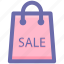 bag, carryall bag, ecommerce, sale sign, shopping bag 