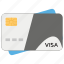 atm card, bank card, credit card, debit card, visa card 