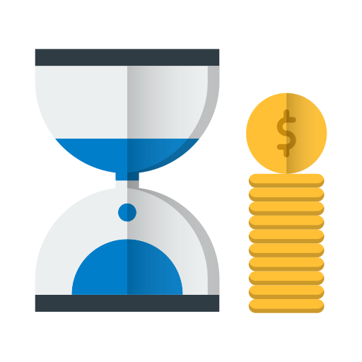 Hourglass, is, money, shopping, time icon - Free download