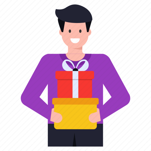 Gift boxes, gifts, packages, parcels, surprise illustration - Download on Iconfinder