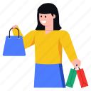 shopping, purchase, shopping girl, shopping woman, buyer