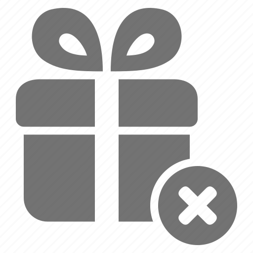 Cancel, cross, gift, package, present, shopping icon - Download on Iconfinder