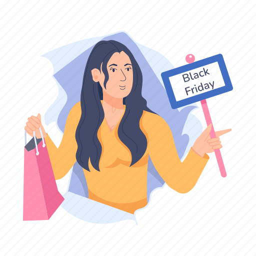 Friday sale, friday discount, shopping sale, shopping discount, buyer illustration - Download on Iconfinder
