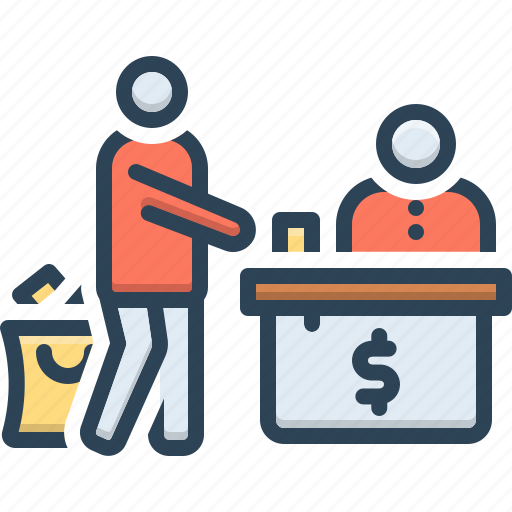 Billing, cash counter, cashier, checkout, customer, payment, shopping icon - Download on Iconfinder