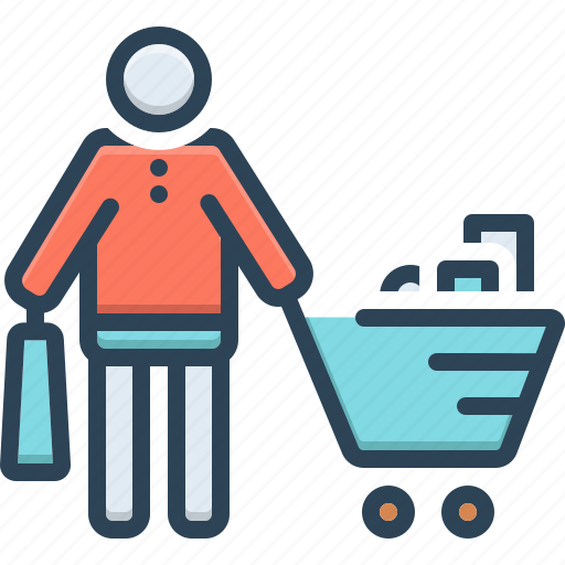 Buyer, consumable, grocery, prospective, purchaser, trolly, vendee icon - Download on Iconfinder