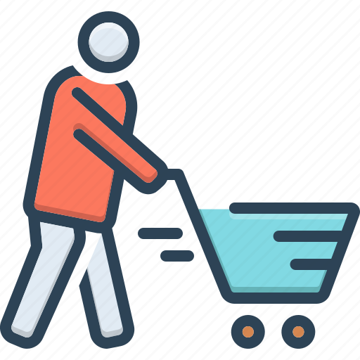 Buying cart, cart, consumable, consumer, customer, prospective buyer, trolley icon - Download on Iconfinder