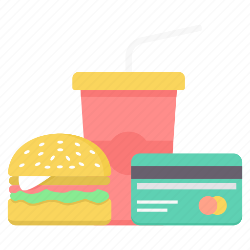 Bill, burger, card, food, meal, pay, payment icon - Download on Iconfinder