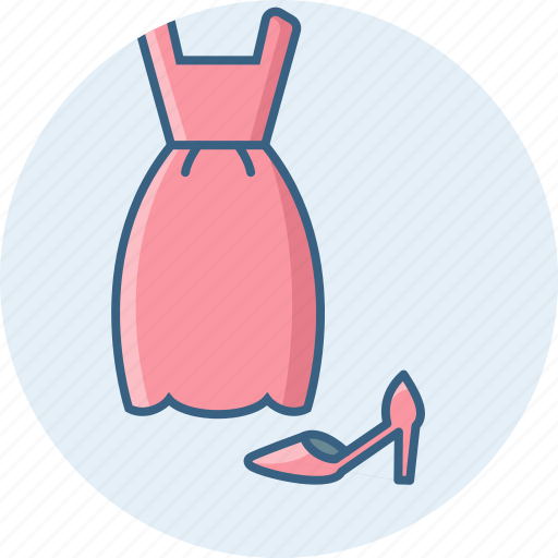 Clothes, footwear, clothing, dress, fashion, wear, woman icon - Download on Iconfinder