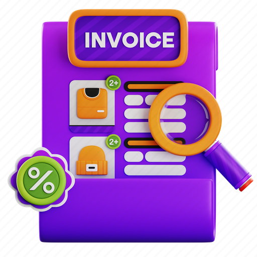 Shopping, invoice, shopping invoice, shopping-bill, shopping-receipt, bill, receipt 3D illustration - Download on Iconfinder