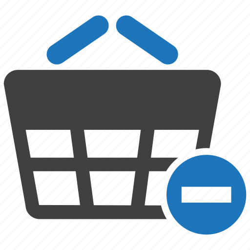Shopping, basket, remove, delete icon - Download on Iconfinder