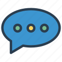 bubble, chat, comment, message