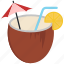 alcohol, cocktail, coconut, drink 
