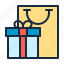bag, e-commerce, gift, online shop, present, prize, shopping 