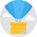 air balloon, delivery, logistic, shipping, transport
