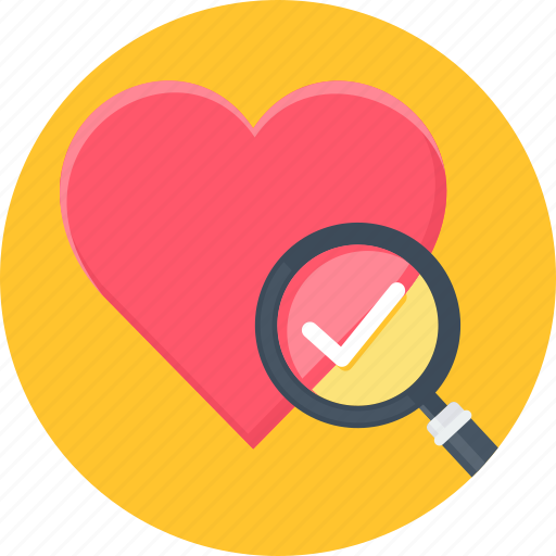 Heart, magnifier, favourite, wishlist icon - Download on Iconfinder