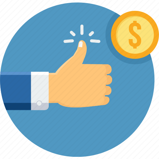 Like, money, thumb, thumbs up, approve, gesture, hand icon - Download on Iconfinder