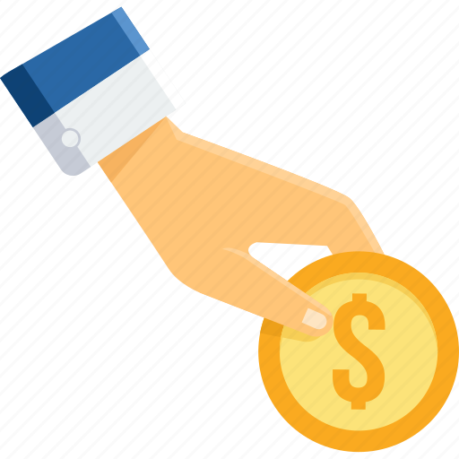 Cash, coin, gesture, hand, currency, finance, money icon - Download on Iconfinder